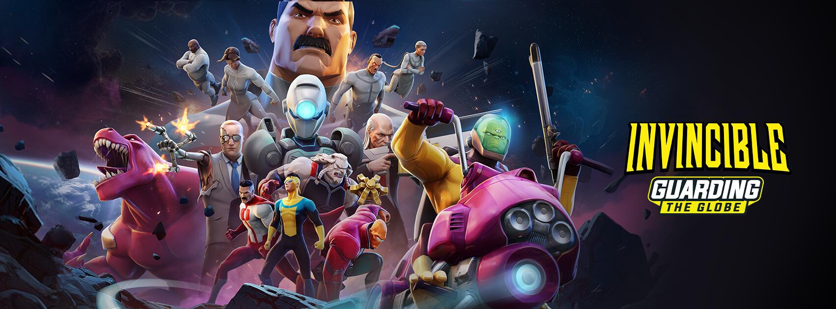 Discovery splash banner for Invincible: Guarding the Globe Discord server