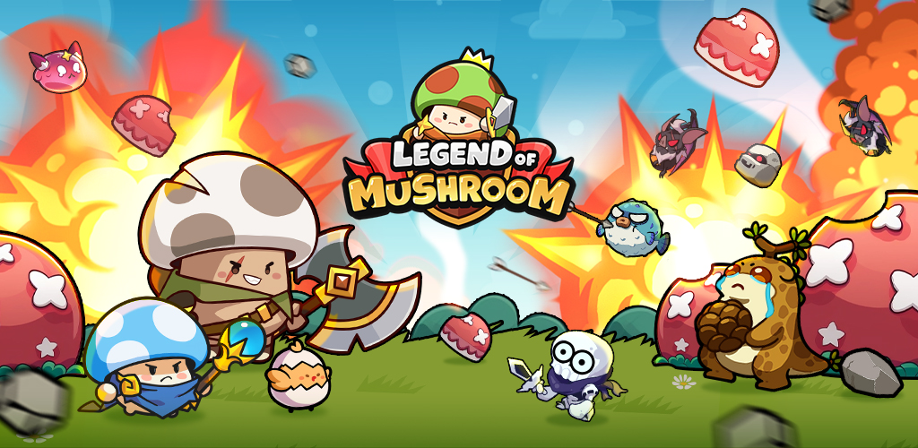 Discovery splash banner for Legend of Mushroom Discord server