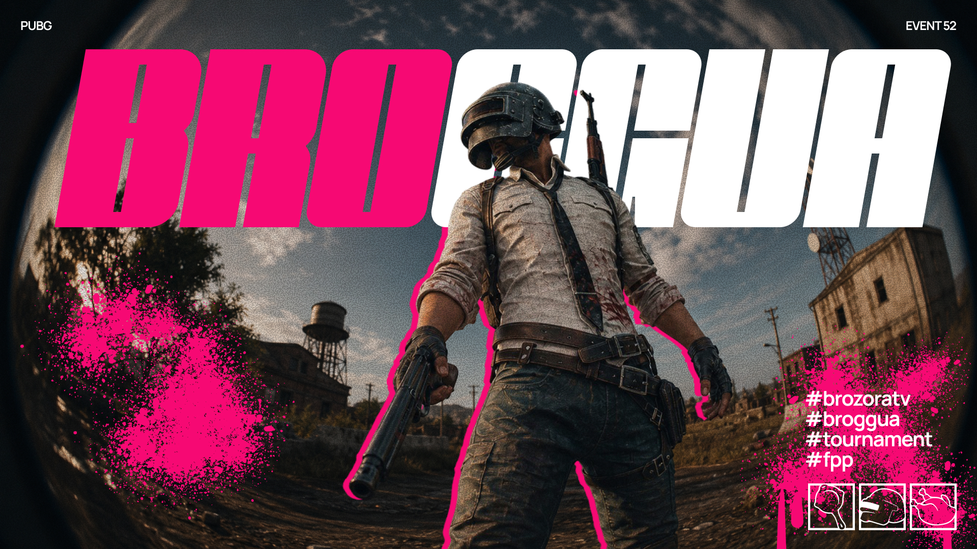 Discovery splash banner for BROGGUA Esports | Ukrainian PUBG & CS2 | Free Tournaments Discord server