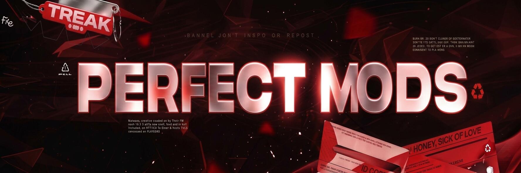 Discovery splash banner for Perfect Mods #3k Discord server