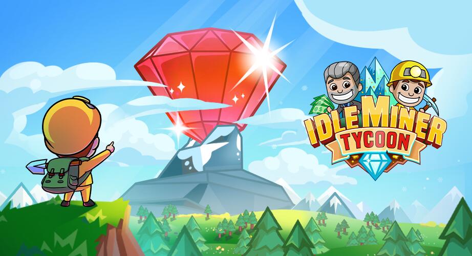 Discovery splash banner for Idle Miner Tycoon Discord server
