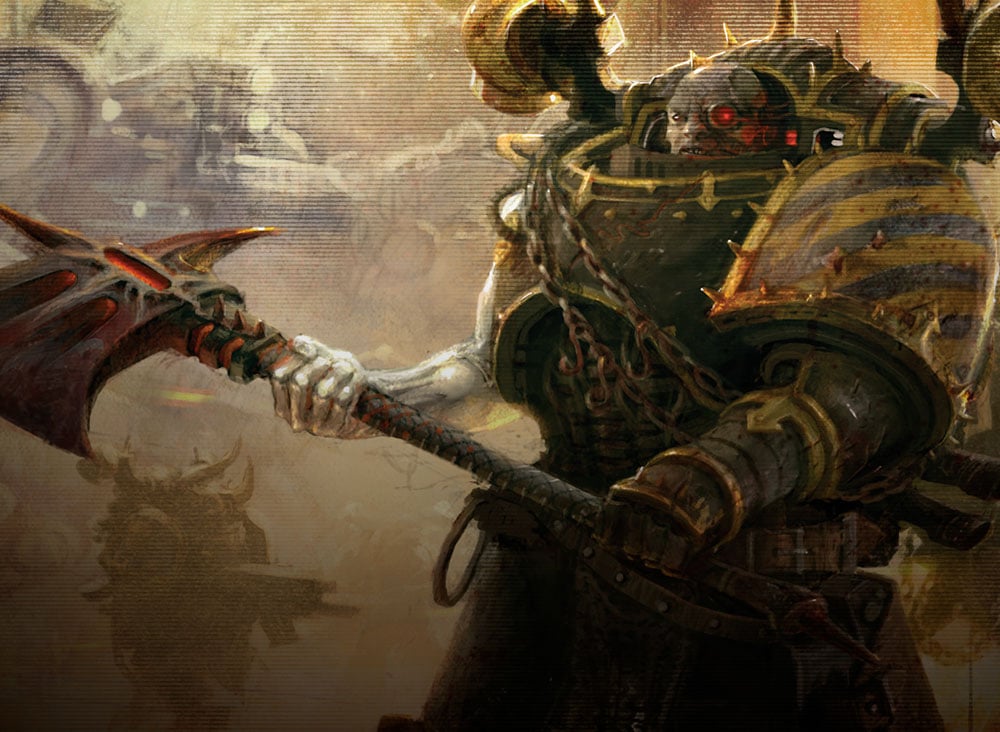 Discovery splash banner for Iron Warriors Discord server