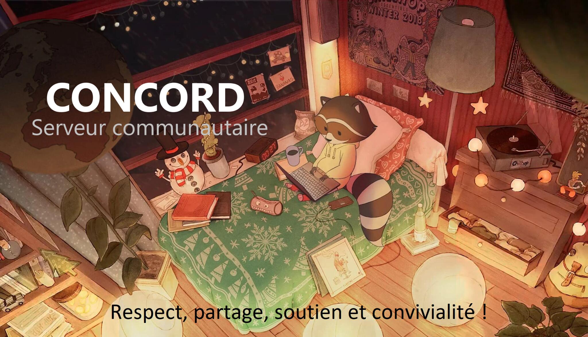 Discovery splash banner for Concord Discord server