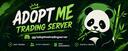 Discovery splash banner for Adopt Me Trading Server Discord server
